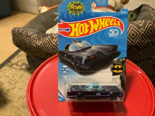 Hot Wheels 66 Batmobile 50th Anniversary Blue Variant 1