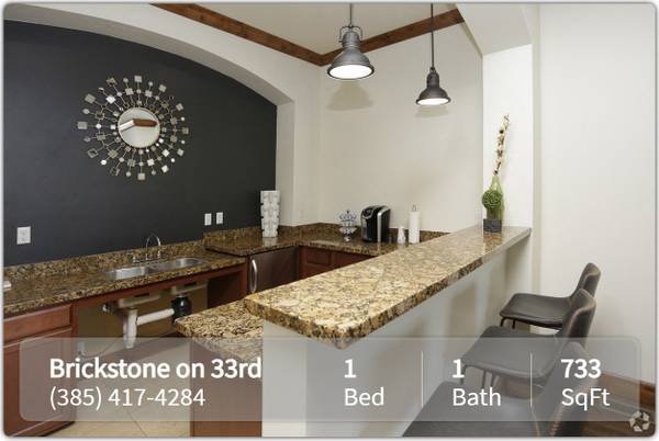 $1,325 / 1br - 733ft2 - Modern living! In-unit washer/dryer at Brickstone on 33rd (Salt Lake City)63674364007169120