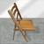 Pair of Folding Teak Chairs SOLD AS IS - do not match 8 thumbnail