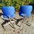Mid Century Steel Case rolling task chairs chrome electric blue $55ea 10 thumbnail