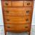 Vintage 1950s Dixie Mahogany Bow-Front Tall Dresser/Chest of Drawers 1 thumbnail
