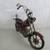 Vintage Retro Style Steel Metal Burgundy Chopper Motorcycle Model 19" 7 thumbnail