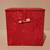 Jewelry Box Covered with Red Flower Material and Slide Lock 1 thumbnail