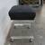 Vanity Stool Lucite Base Black Cushion 7 thumbnail