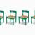 Set of 4 Vintage Mid Century "Carimate" Chairs by Vico Magistretti 1 thumbnail