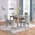 NEW GLANZEND 5 Piece Modern Dining Table Set 3 thumbnail