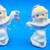Pair of 1998 AVON Precious Moments "Peace on Earth" Angel Figurine Orn 1 thumbnail