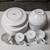 Like new 26 pcs Crate & Barrel glazed porcelain plates bowls dish set 2 thumbnail