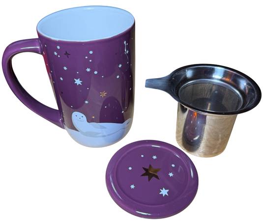 David's Tea Nordic Mug With Infuser And Lid NOS New 1