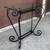 Glass Top Black Metal Base Accent Table 6 thumbnail