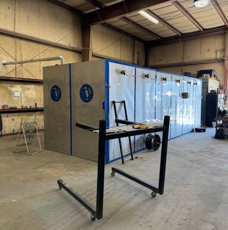 Brand New!8x8x30 Natural Gas Batch Fully Welded Steel Frame Powder Coating Oven! 1