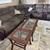 Sectional sofa that reclines 4 seats, 3 pc glass table set amd a dresser with mi 2 thumbnail