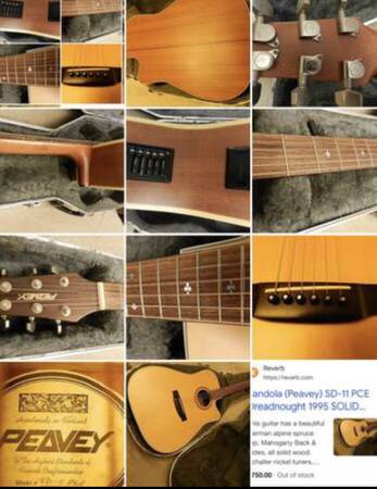 SWAP 4 iphone 16 pro max Sd-11pce $750 Handmade Acoustic Electric Ctw 1