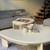 RARE Vintage 2pc Coffee Table Set  | Solid Wood Pearl Lacquered 2 thumbnail