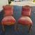 Pair Hand Carved Wood Dining Chairs 1 thumbnail