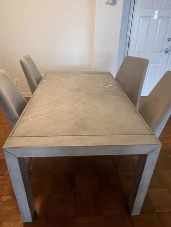 Gray dining table 1