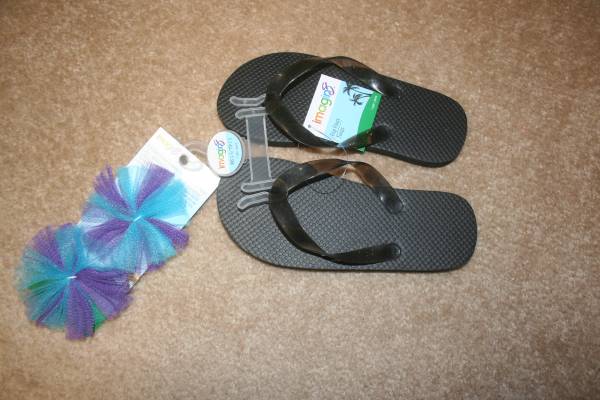 Size XXS (1-3) Flip Flops with Decoration 1
