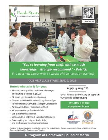 "Launch Your Culinary Career: Tuition-Free Training at Fresh Starts!" 1