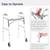 Drive Medical Height Adjustable 2-Button Folding Walker with Wheels 8 thumbnail