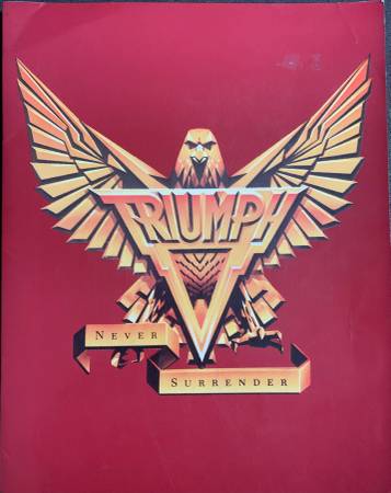 Triumph Tour Book Signed 1