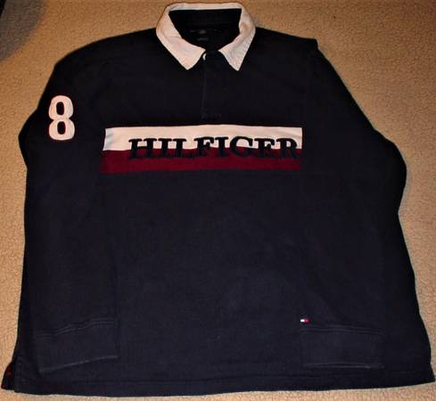 Tommy Hilfilger Rugby Sweater Men's XXL High Quality Nice/Clean! 1