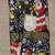 CHRISTMAS TIE, SANTA CLAUS, SNOWMAN, STUDDED WITH RED BALLS 3 thumbnail