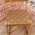 Leather Woven Brown Chair Wood Frame 1 thumbnail