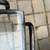 Steel and glass Modernist Isocele side table by Max Sauze B98 6 thumbnail