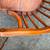 Vintage solid oak Windsor style settee bench 14 thumbnail