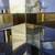 Vintage brass and glass space age chandelier for six lights, c. 1970s 4 thumbnail