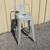 Set of 8 Modern Industrial Metal Bar Stools - Pewter Gray Color 1 thumbnail