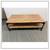 Industrial Riveted Iron With Wooden Surfaces Coffee Table On Casters 4 thumbnail