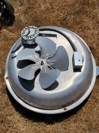 Galvenized roof attic fan 1