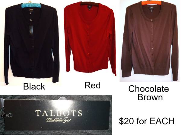 Three (3) Talbot's Pima Cotton Cardigan Sweaters – Never Worn 1