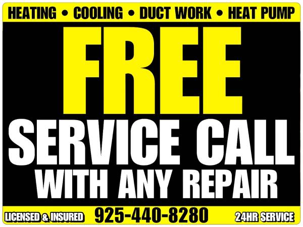 Tri-Valley HVAC $20 Tune Up Heater FURNACE REPAIR COUPONS! 1