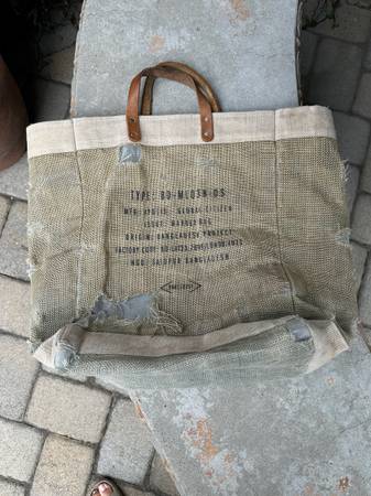 Free Apolis Large Burlap Shopping Tote Bag 1