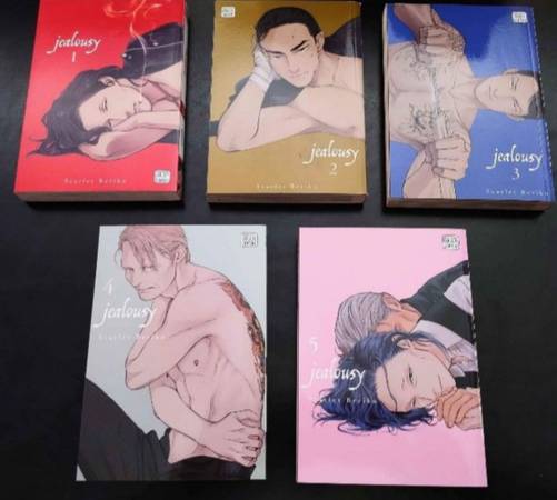 New Jealousy English Manga Yaoi Explicit Volumes 1-5 1