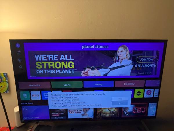 11 Month old!! LG 70 Inch TV 1