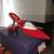 PRADA RED SUEDE KITTEN HEELS 1 thumbnail