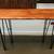 Console Table Live Edge Mid Century Style Iron Legs 1 thumbnail