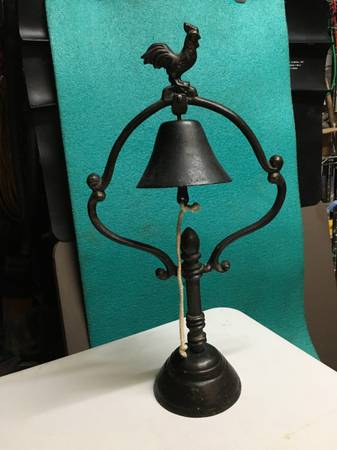 Dinner bell with rooster finial 1