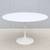 Mid-Century Eero Saarinen for Knoll 47" Round White Tulip Dining Table 2 thumbnail
