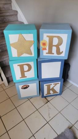Craft Large Number Block - Great for baby room 1