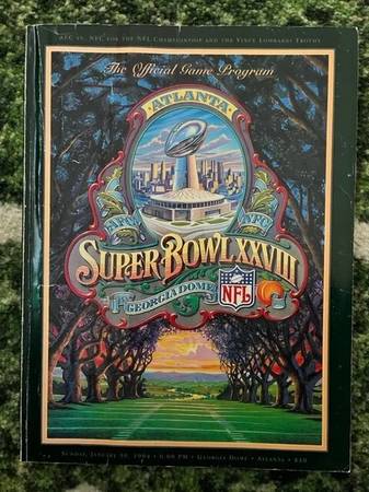 Dallas Cowboys vs Buffalo Bills / Super Bowl XXVIII Program 1