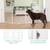 No Pawblems Free Standing Dog Gate with Door, 30'' Tall Foldable Dog Fence 5 thumbnail