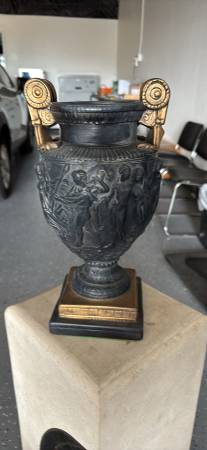 Antique vase with stand 1