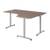 Ikea Elegant Grey Galant LShape New Cond Corner Desks/Adjustable TLegs 11 thumbnail