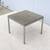 Parsons Style Square Occasional Table Concrete Top and Stainless Steel 9 thumbnail