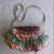 Scarce Mary Frances "Rock Out" Handbag Beads Stones Green Ruffles Purse 9 thumbnail