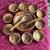 Polynesia carved wood bowl set, tropical hut and mountain motif. 1 thumbnail
